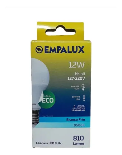 Lâmpada Led Empalux 12W Luz Amarelo/Branco